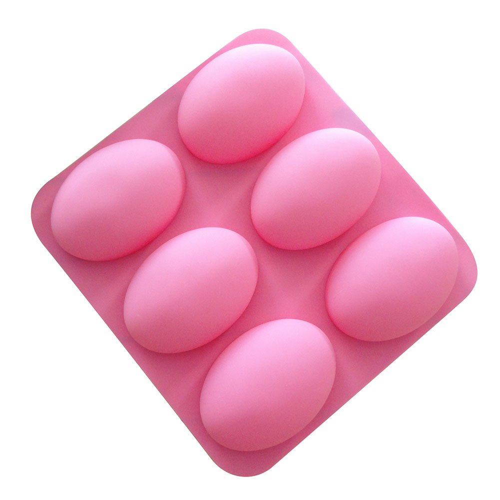 Soap Making Instructions - 6 ฟันผุมัลติฟังก์ชั่นรูปไข่ซิลิโคนสบู่แม่พิมพ์สําหรับเค้ก Baking PAN DIY สบู่อุปกรณ์ง่าย