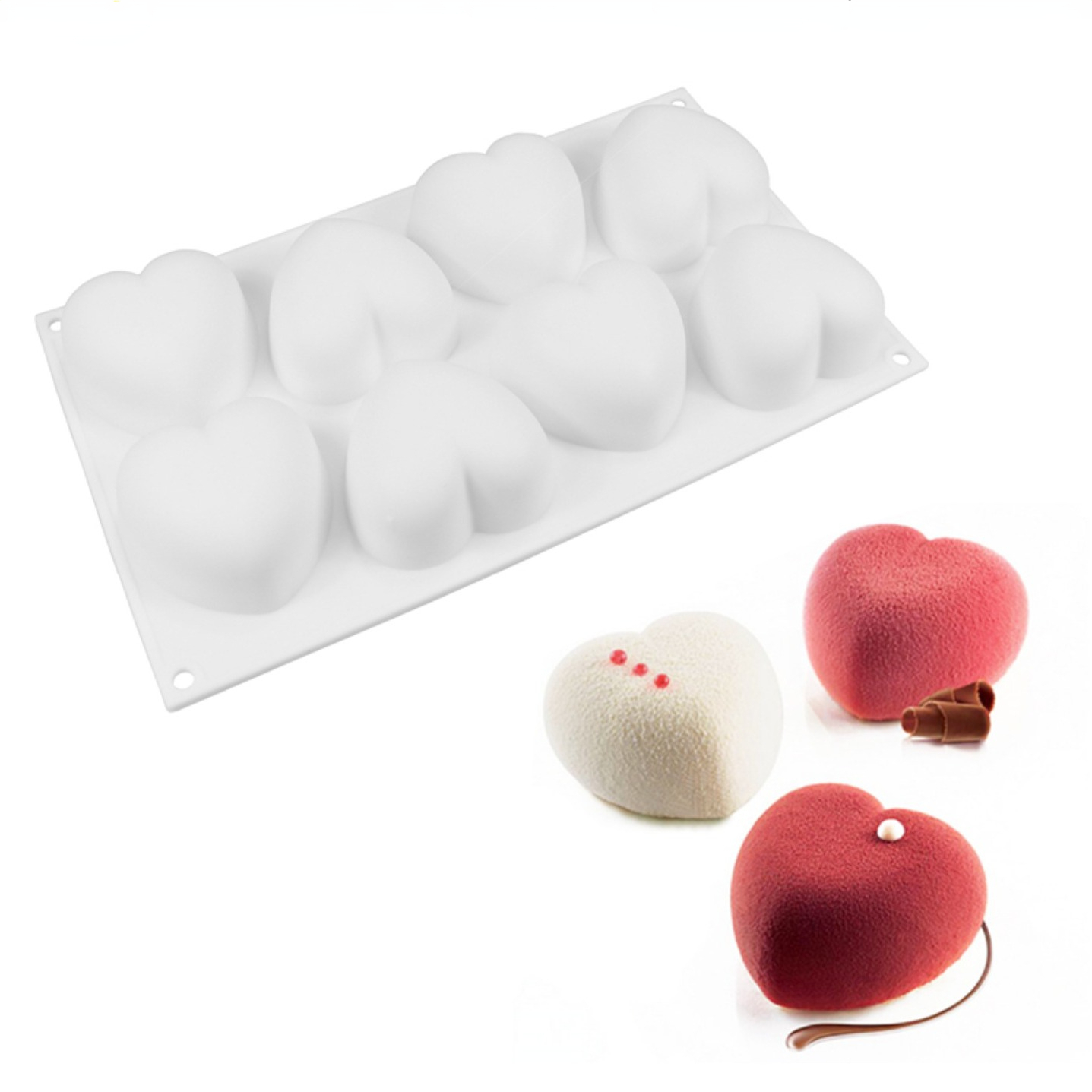 Love Heart ซิลิโคนสบู่แม่พิมพ์ - Soap Making Diy Kit บทวิจารณ์และราคา