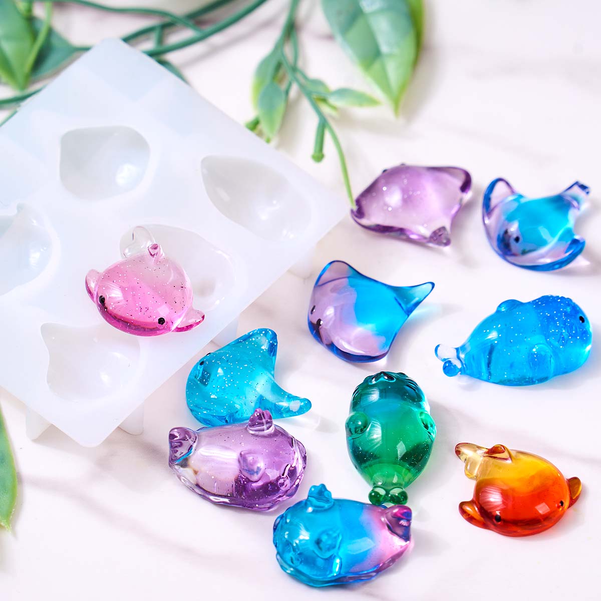 แม่พิมพ์ซิลิโคนรูปปลากระเบน 3  - Soap Making Ins บทวิจารณ์และราคา