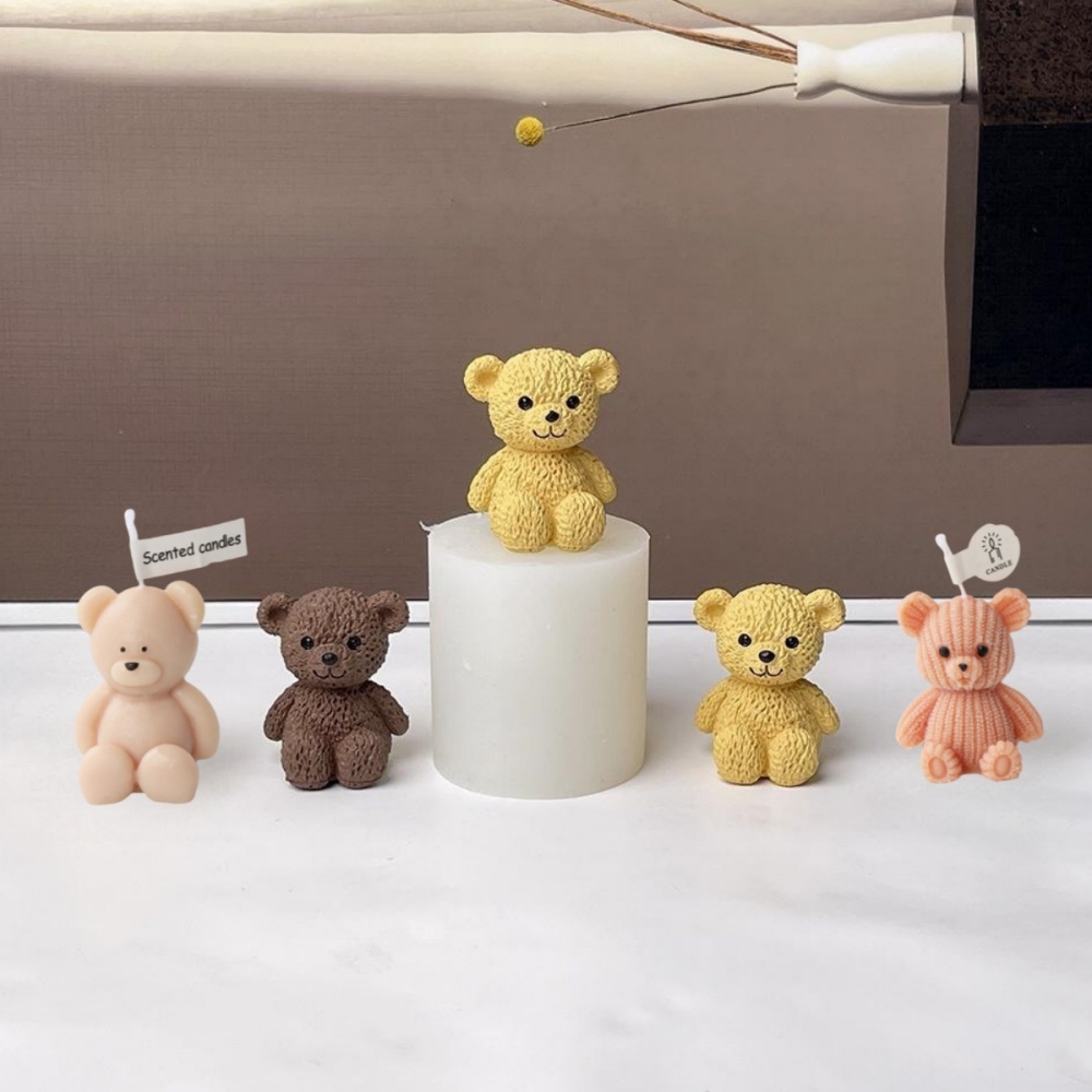 3D น่ารักหมีเทียนทําแม่พิมพ์ M - Soap Making Gifts บทวิจารณ์และราคา