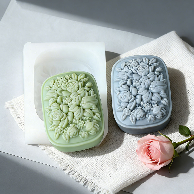 แม่พิมพ์สบู่ซิลิโคนลายดอกไม้ทร - Soap Making Gifts บทวิจารณ์และราคา