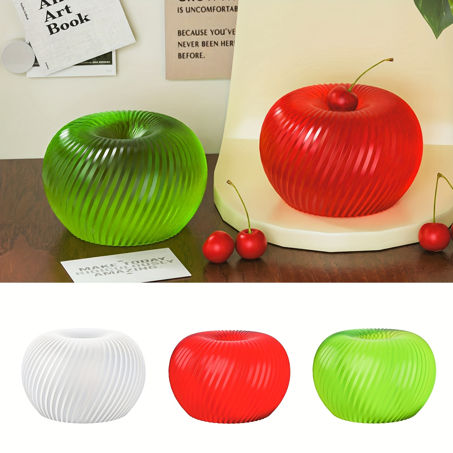 แม่พิมพ์ซิลิโคนรูปแอปเปิ้ลสีแด - Soap Making Ins บทวิจารณ์และราคา