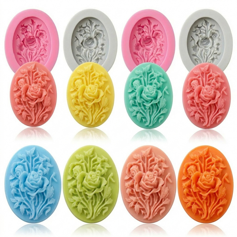 แม่พิมพ์ซิลิโคน 4 ชิ้นรูปทรงดอ - Soap Making Ins บทวิจารณ์และราคา